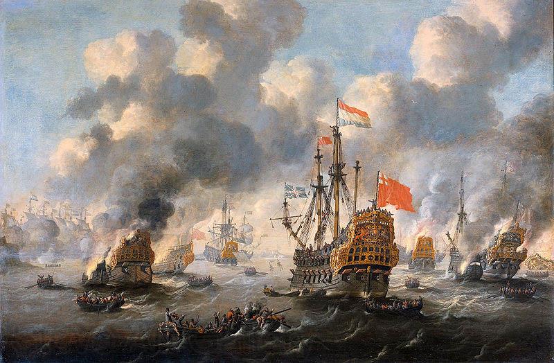 unknow artist The burning of the English fleet off Chatham, 20 June 1667.